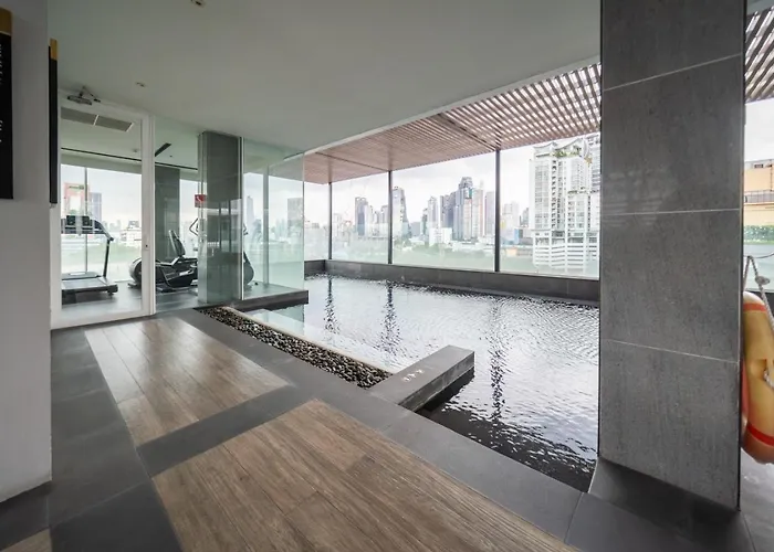 4 Min To Bts L 75 Sqm L Pool And Sauna 公寓 曼谷